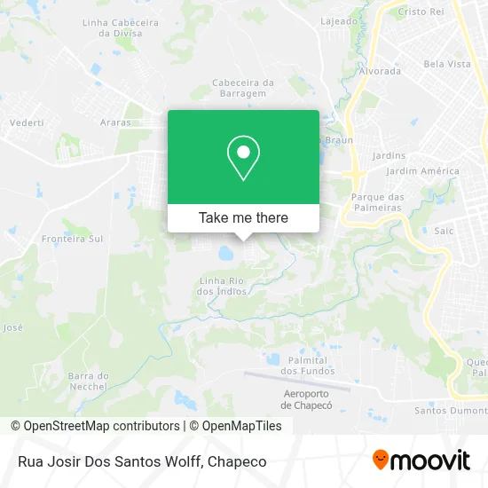 Rua Josir Dos Santos Wolff map