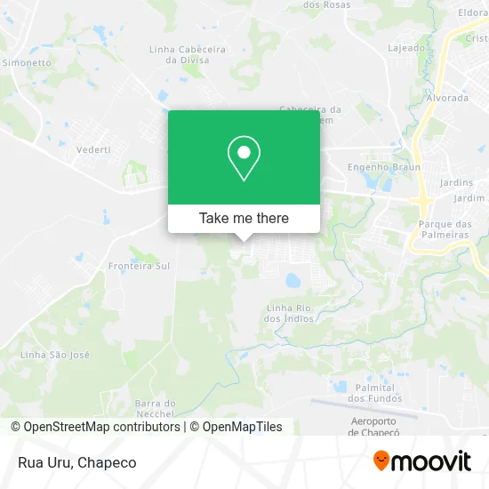 Rua Uru map