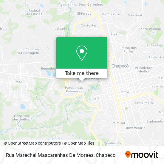 Mapa Rua Marechal Mascarenhas De Moraes