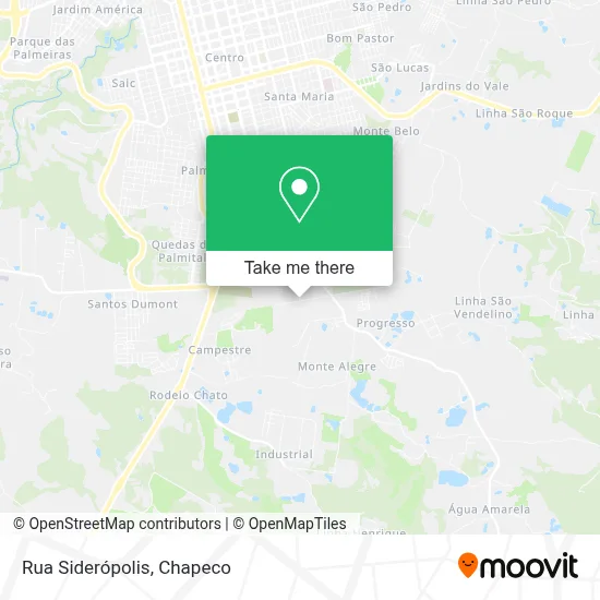Rua Siderópolis map