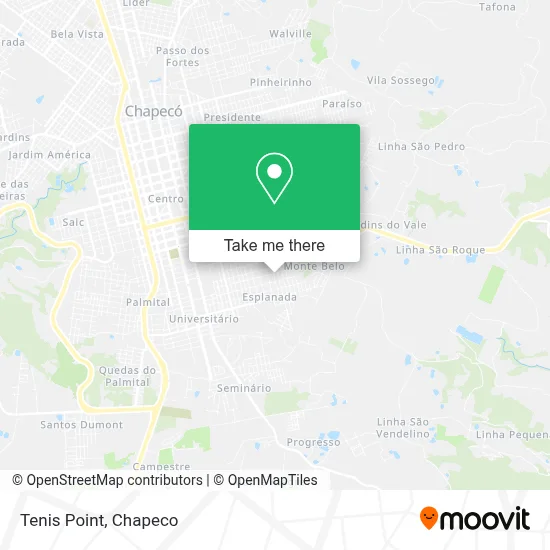 Tenis Point map