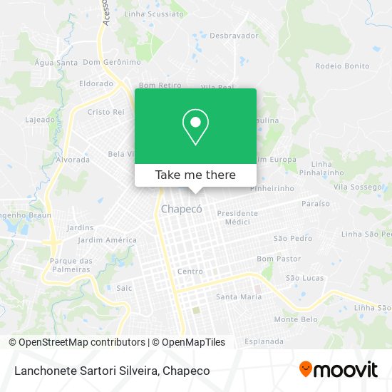 Lanchonete Sartori Silveira map