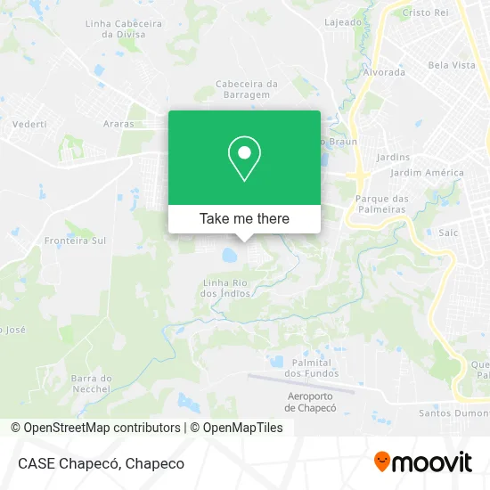 CASE Chapecó map