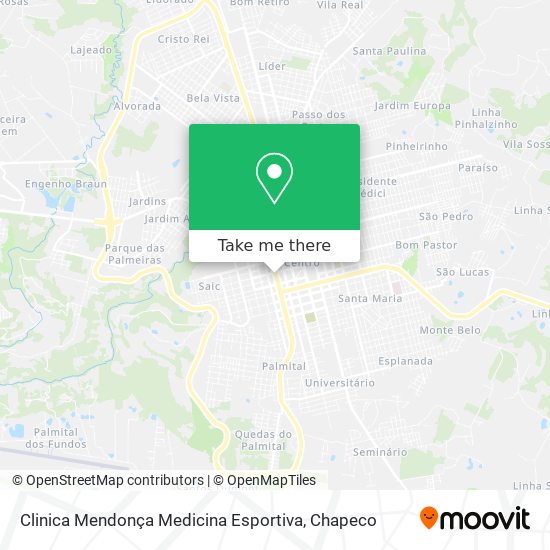 Mapa Clinica Mendonça Medicina Esportiva