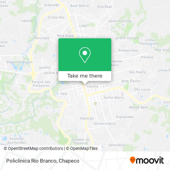 Mapa Policlinica Rio Branco