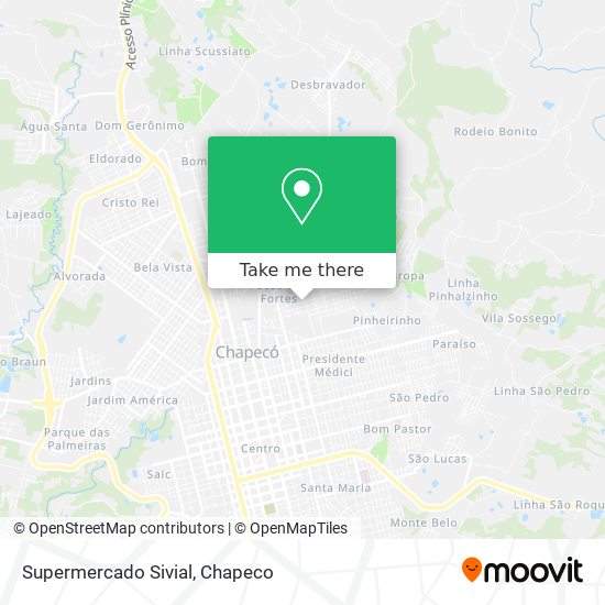 Supermercado Sivial map