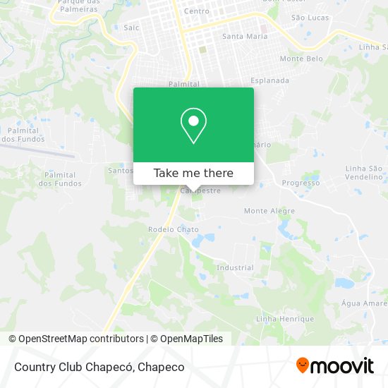 Country Club Chapecó map