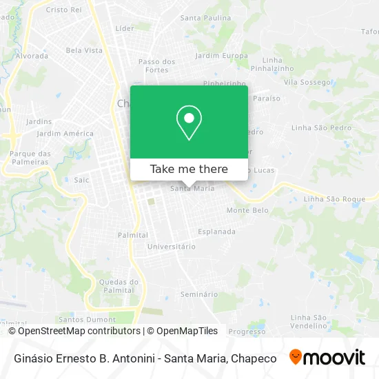 Ginásio Ernesto B. Antonini - Santa Maria map