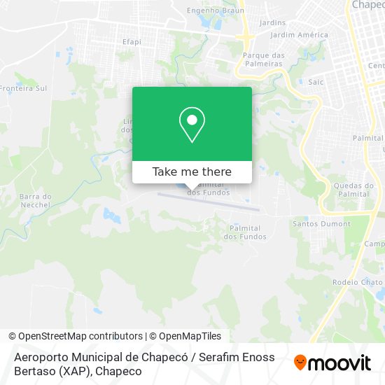 Mapa Aeroporto Municipal de Chapecó / Serafim Enoss Bertaso (XAP)