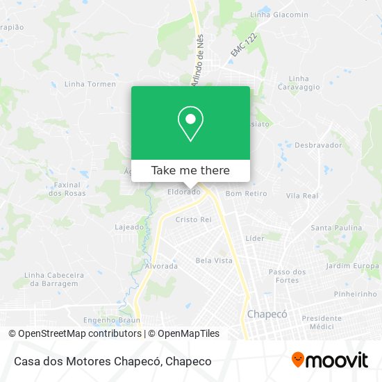 Casa dos Motores Chapecó map