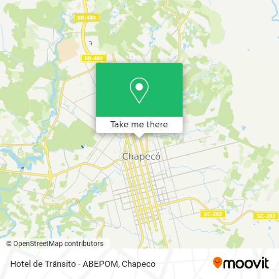 Mapa Hotel de Trânsito - ABEPOM