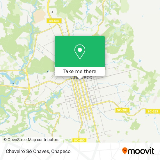 Chaveiro Só Chaves map