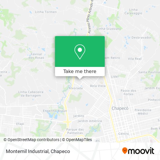 Mapa Montemil Industrial