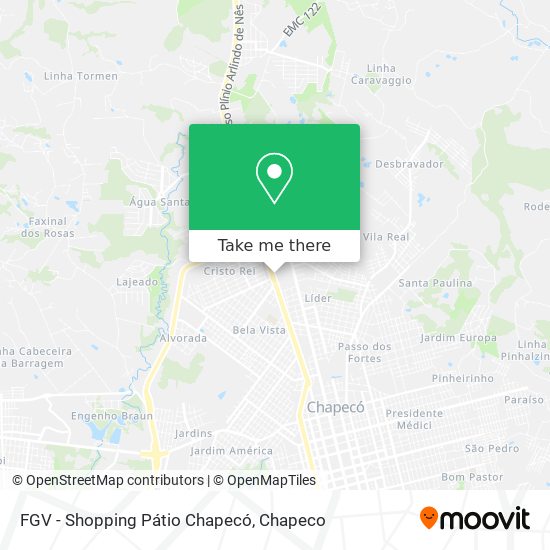 FGV - Shopping Pátio Chapecó map