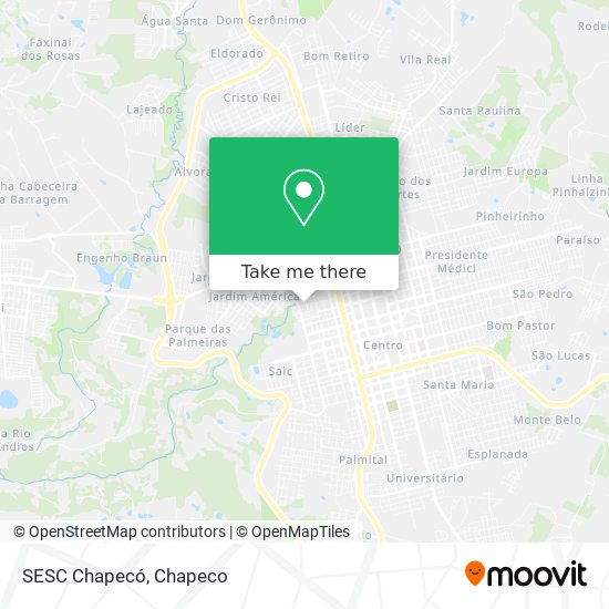 SESC Chapecó map