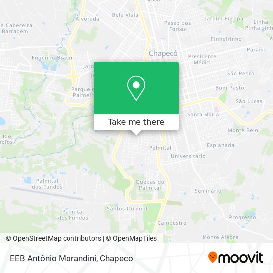 EEB Antônio Morandini map