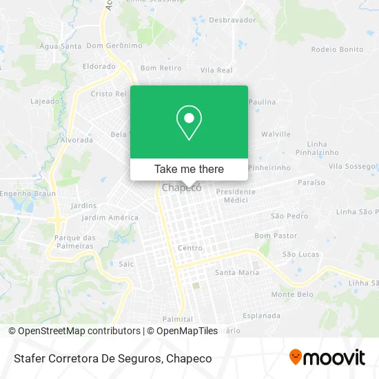 Stafer Corretora De Seguros map