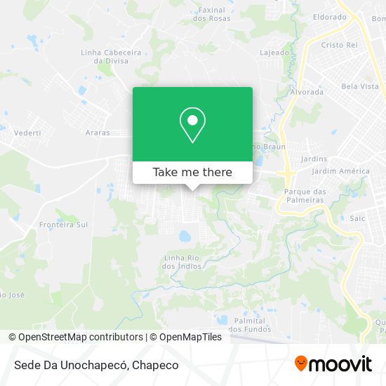 Sede Da Unochapecó map