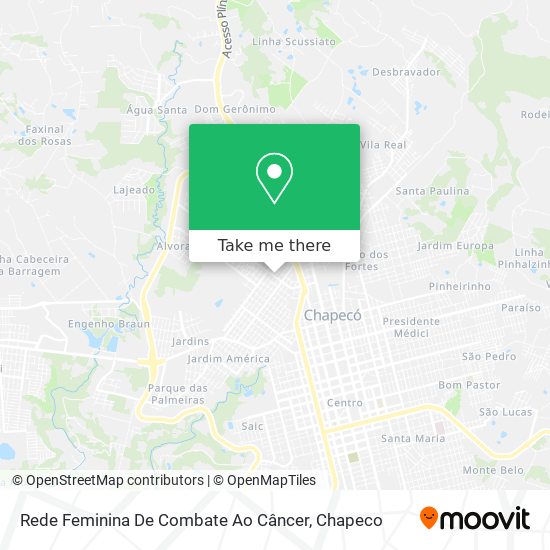 Rede Feminina De Combate Ao Câncer map