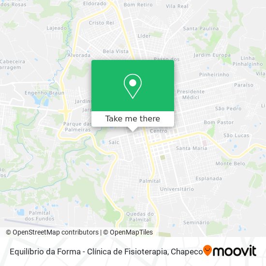 Equilíbrio da Forma - Clínica de Fisioterapia map