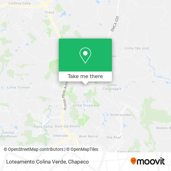 Loteamento Colina Verde map