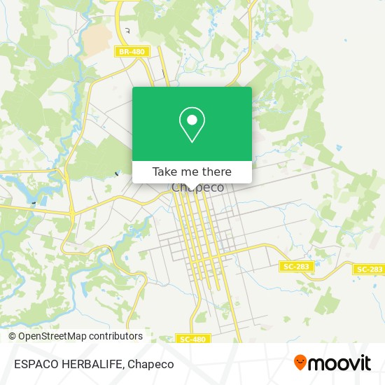 Mapa ESPACO HERBALIFE