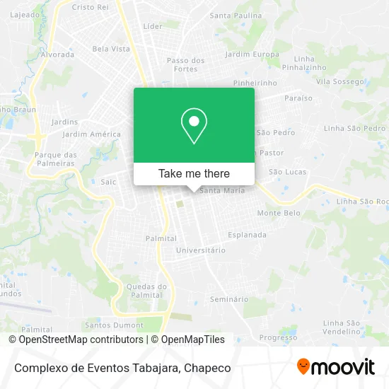 Complexo de Eventos Tabajara map