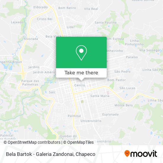 Mapa Bela Bartok - Galeria Zandonai