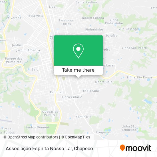 Associação Espírita Nosso Lar map