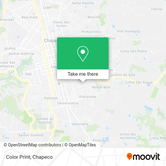 Color Print map