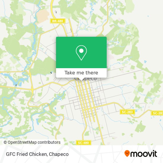 Mapa GFC Fried Chicken