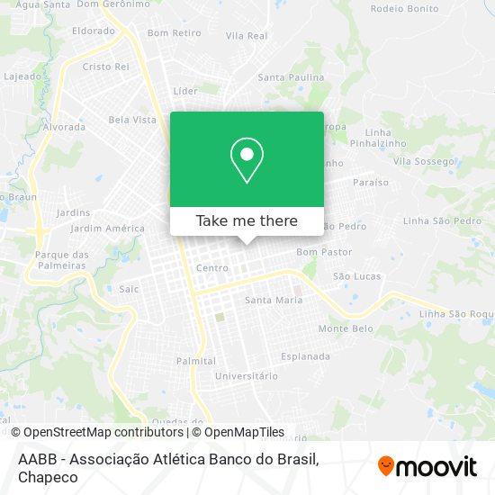 Mapa AABB - Associação Atlética Banco do Brasil