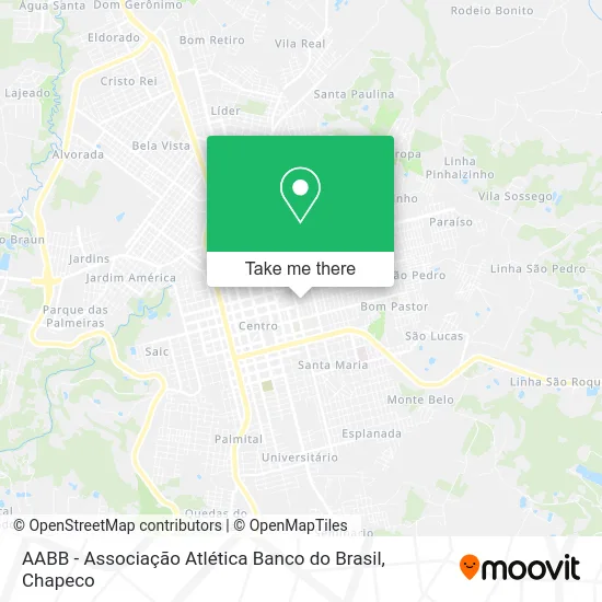 AABB - Associação Atlética Banco do Brasil map