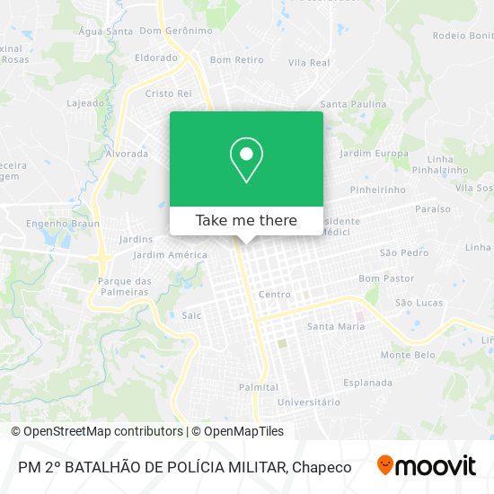 PM 2º BATALHÃO DE POLÍCIA MILITAR map