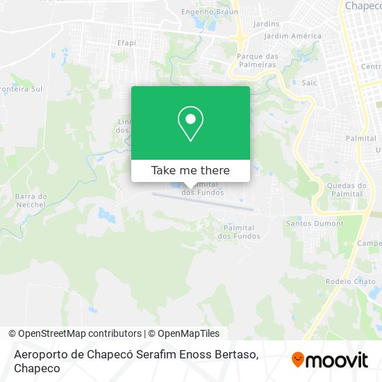 Aeroporto de Chapecó Serafim Enoss Bertaso map