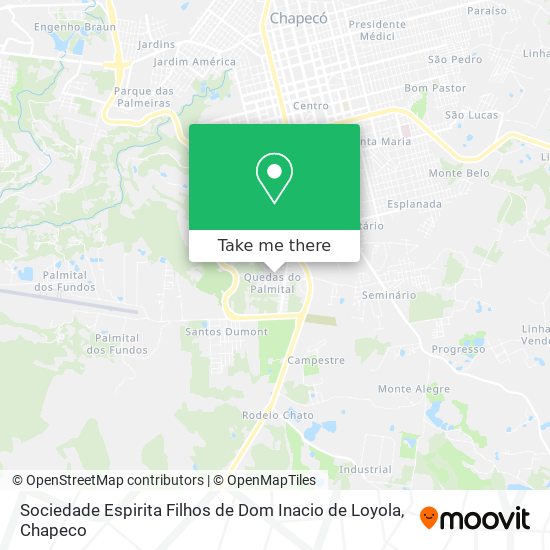 Sociedade Espirita Filhos de Dom Inacio de Loyola map