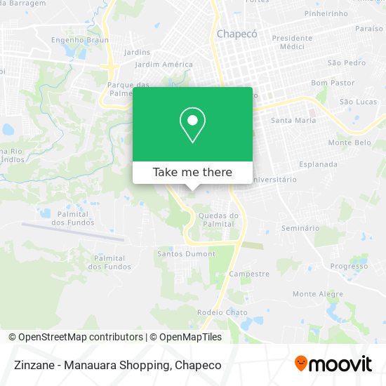 Zinzane - Manauara Shopping map