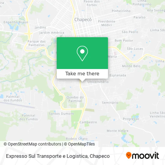 Expresso Sul Transporte e Logistica map