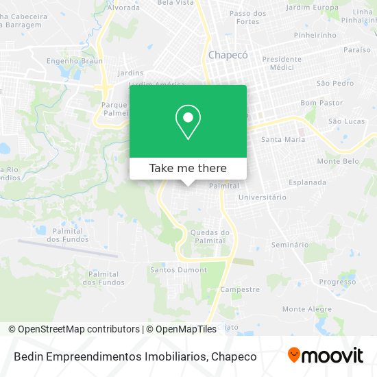 Bedin Empreendimentos Imobiliarios map