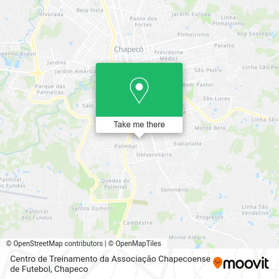 Centro de Treinamento da Associação Chapecoense de Futebol map