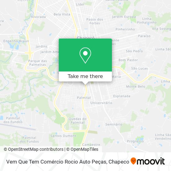 Vem Que Tem Comércio Rocio Auto Peças map