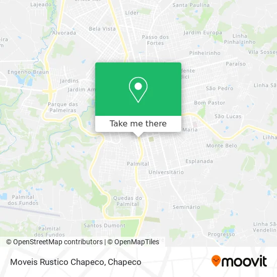 Moveis Rustico Chapeco map