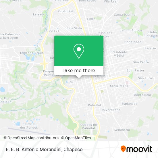 E. E. B. Antonio Morandini map
