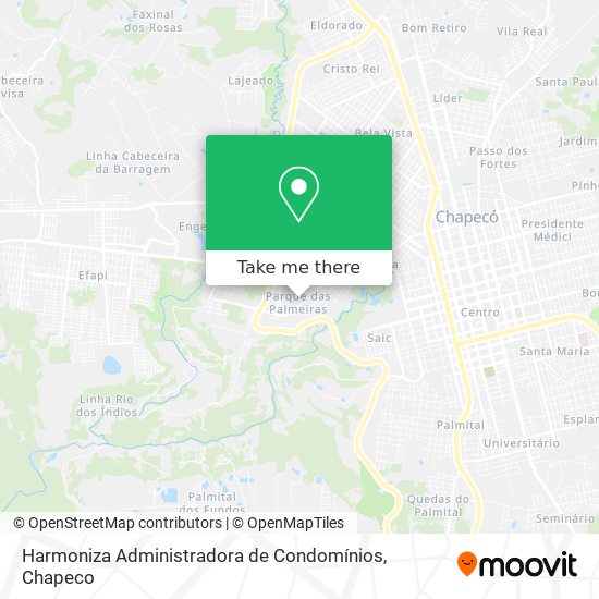 Mapa Harmoniza Administradora de Condomínios