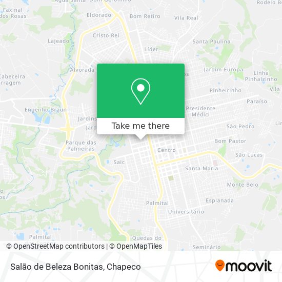 Salão de Beleza Bonitas map