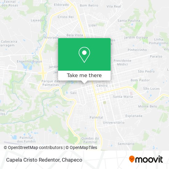 Capela Cristo Redentor map
