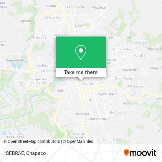 SEBRAE map