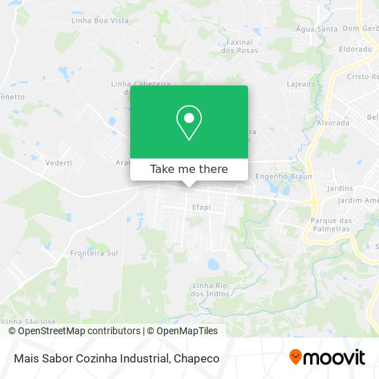 Mapa Mais Sabor Cozinha Industrial