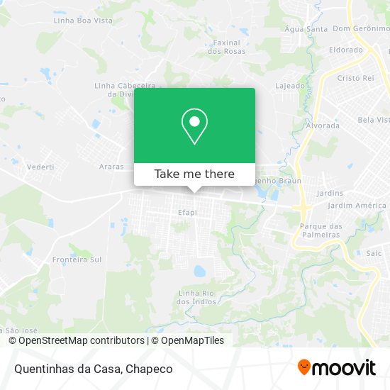 Quentinhas da Casa map