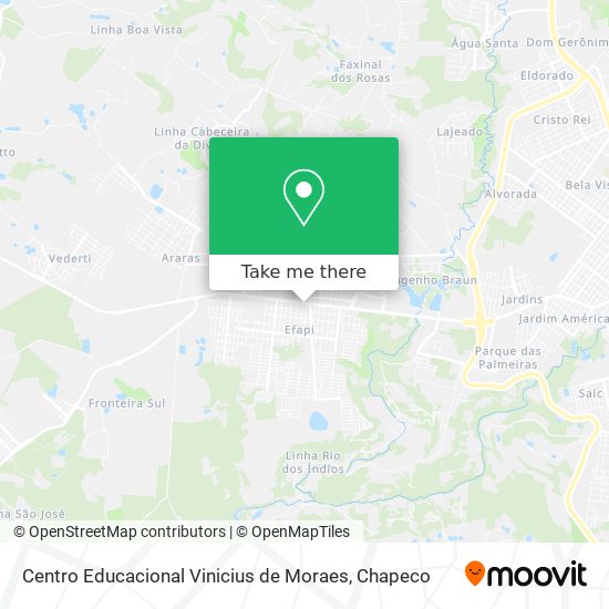 Centro Educacional Vinicius de Moraes map